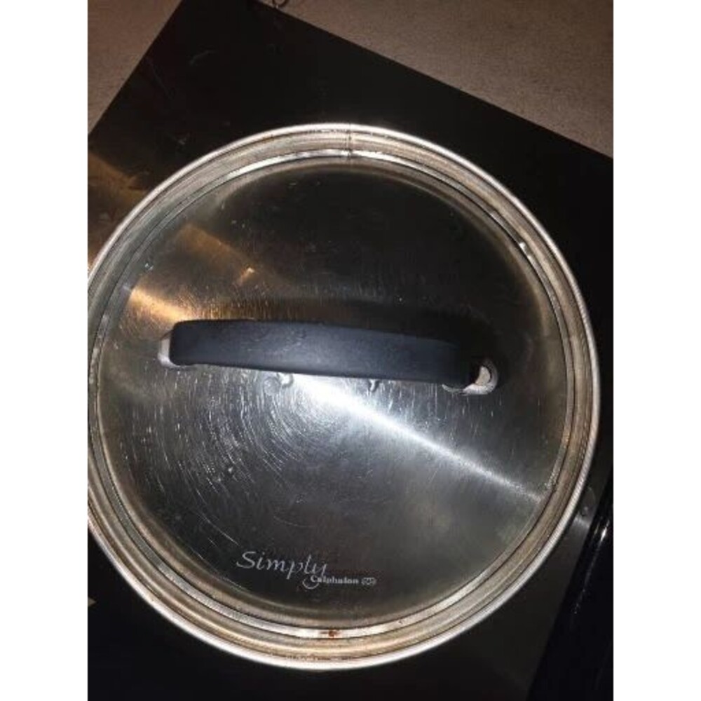 Simply Calphalon Stainless Steel Glass Lid Replacement 8.5 Inch Stay Cool Handle
